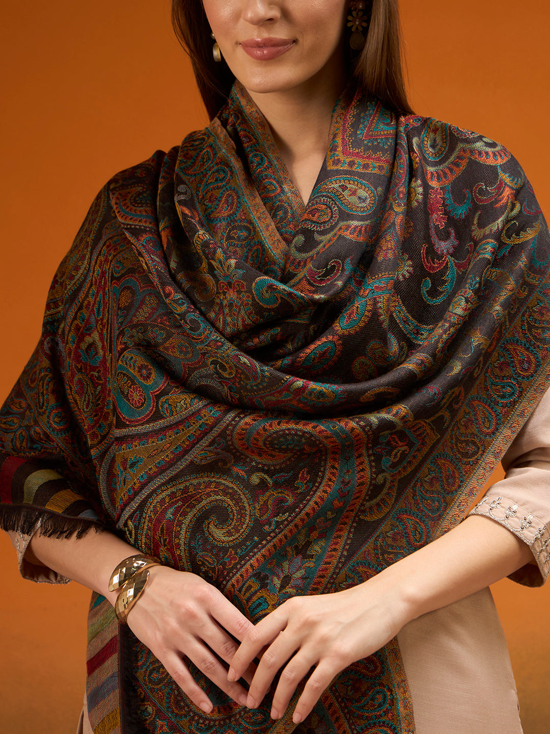 Women Imperial Ambi Kaani Stole