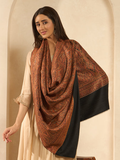 Women Regalis Zari Reversible Kaani Fine Wool Shawl