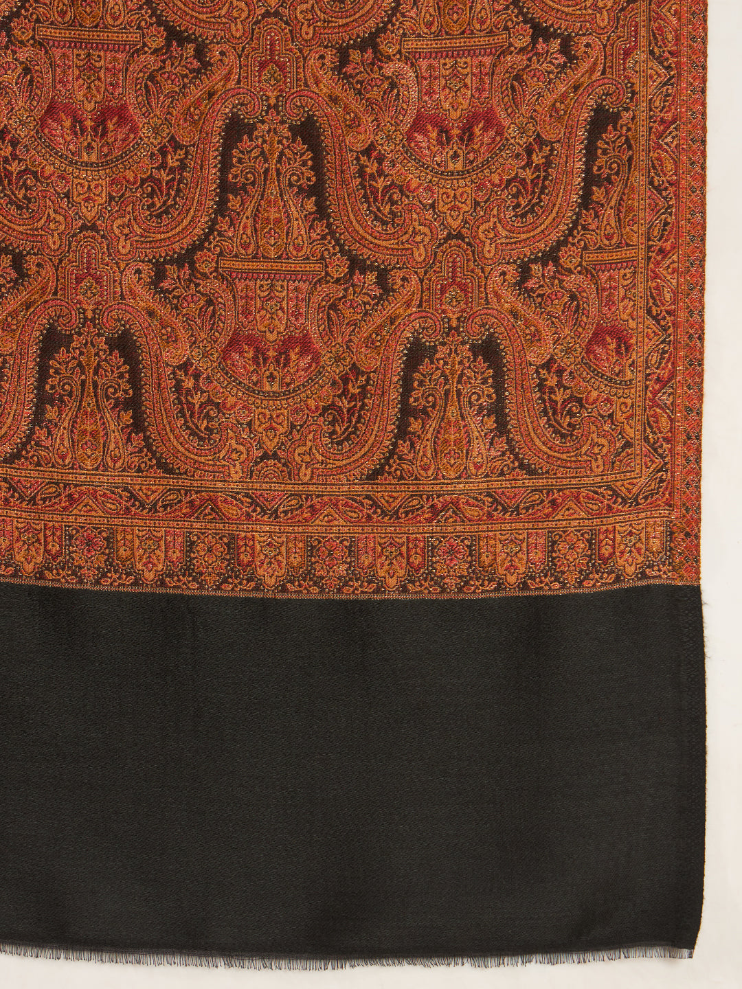 Women Gulnaar Royale Zari Reversible Kaani Fine Wool Shawl