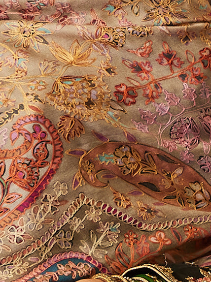 Women Naaz Kalamkari Embroidered Shawl (Size:  101x203 CM)