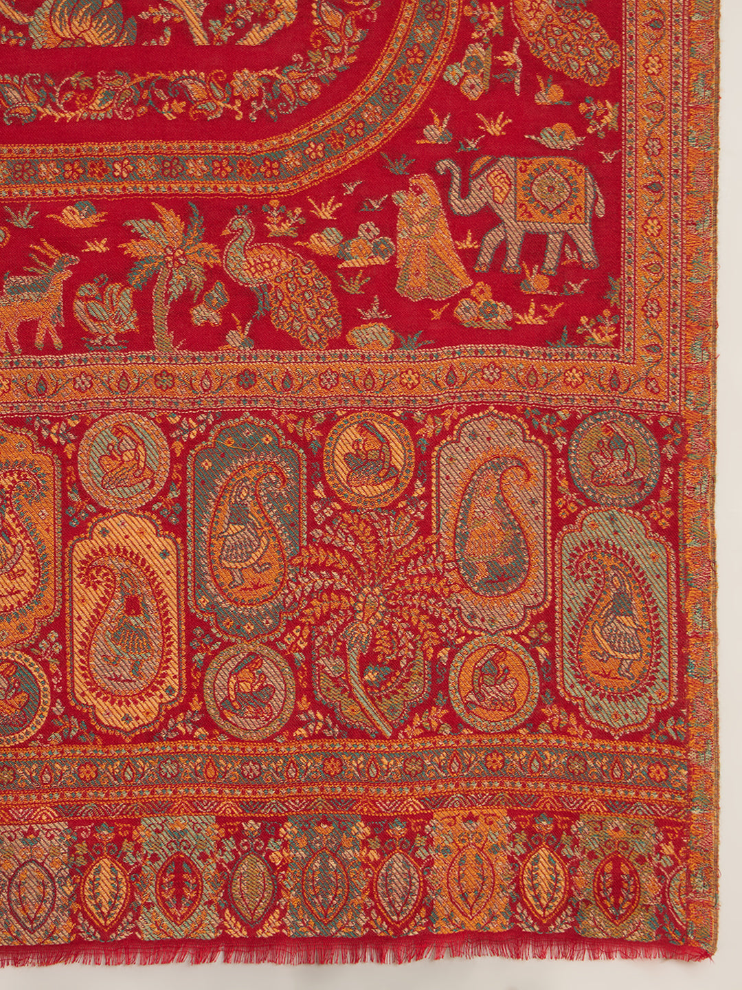 Women Orchard Kaani Wool Blend Kashmiri Shawl