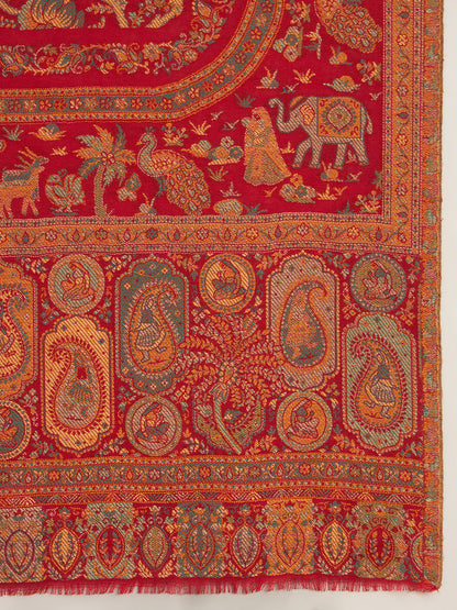 Women Orchard Kaani Wool Blend Kashmiri Shawl