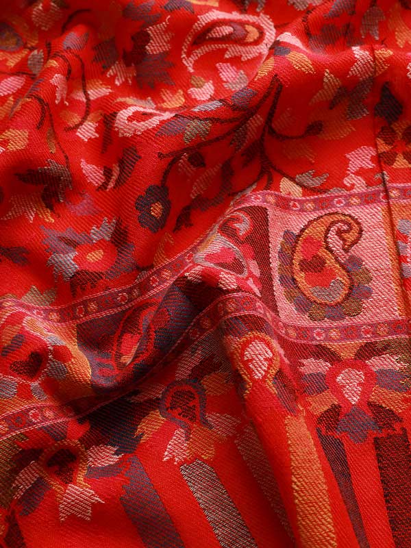 Women's Bahaar Kaani Wool Blend Kashmiri Shawl (Size 101X203 CM)