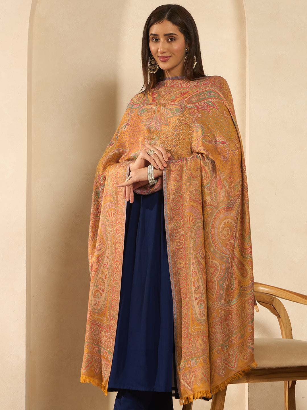 Women Grand Paisley Kaani Kashmiri Shawl