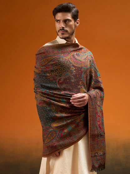 Men Grand Paisley Kaani Shawl