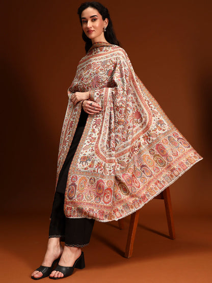 Women Orchard Kaani Wool Blend Kashmiri Shawl