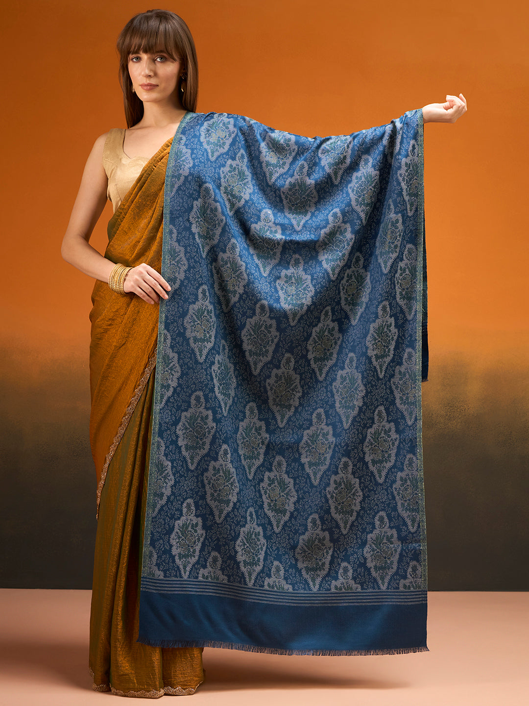 Women Imperial Royal brocade Kaani Stole
