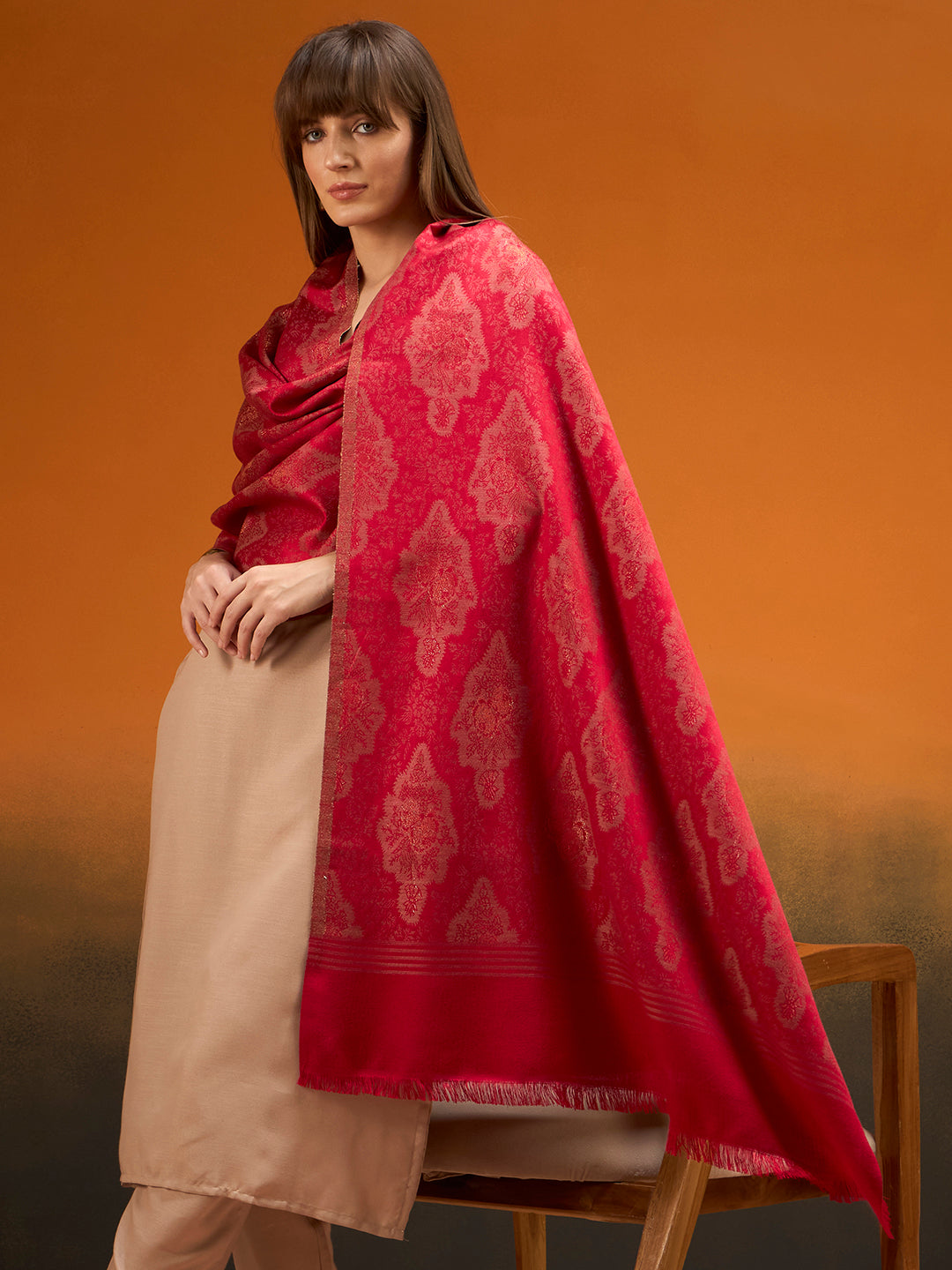 Women Imperial Royal brocade Kaani Stole