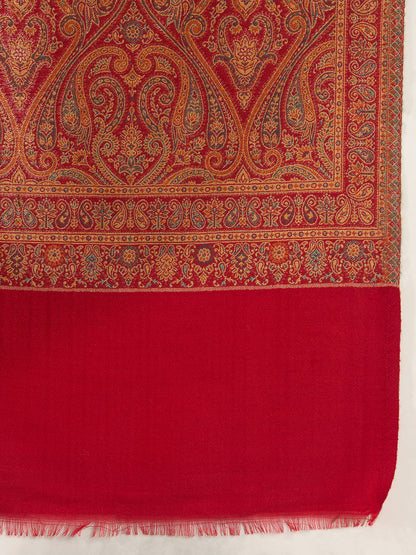 Women Regalis Zari Reversible Kaani Fine Wool Shawl