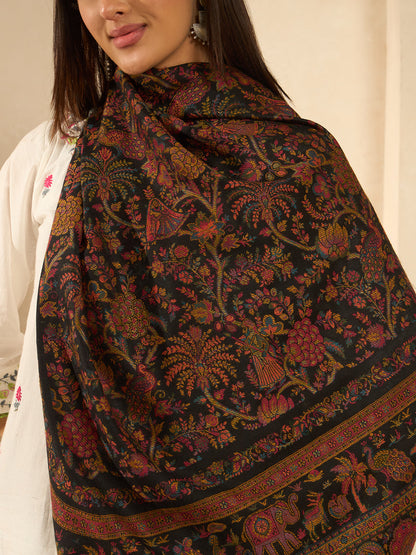Women Orchard Kaani Wool Blend Kashmiri Shawl