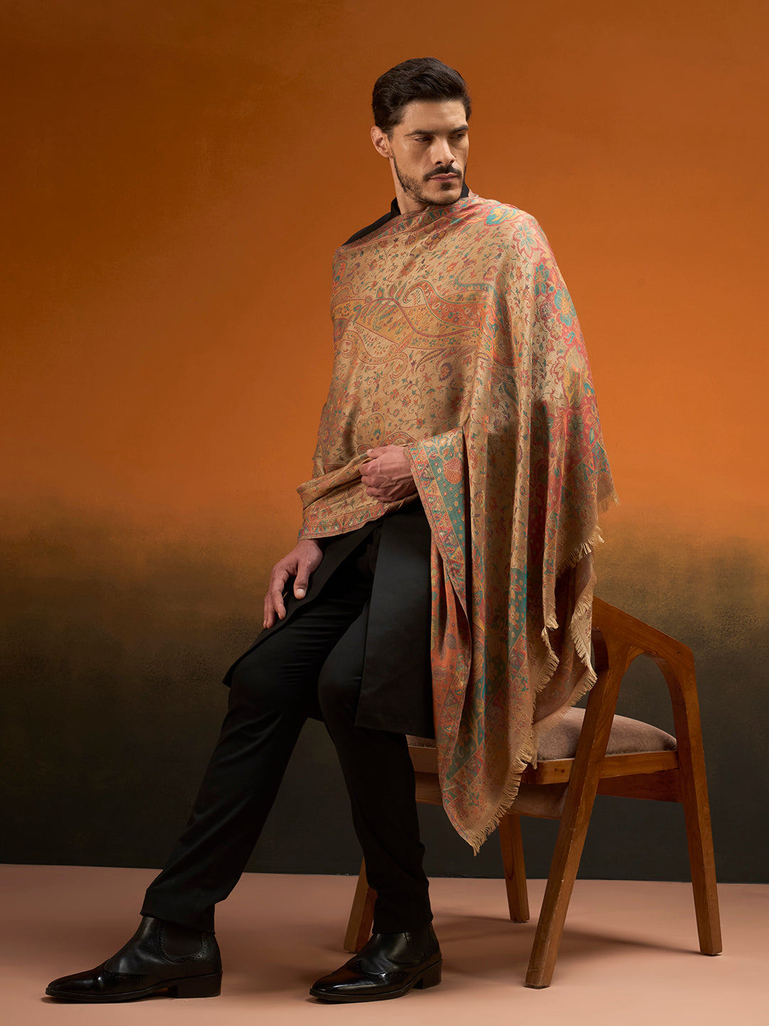 Men Grand Paisley Kaani Shawl