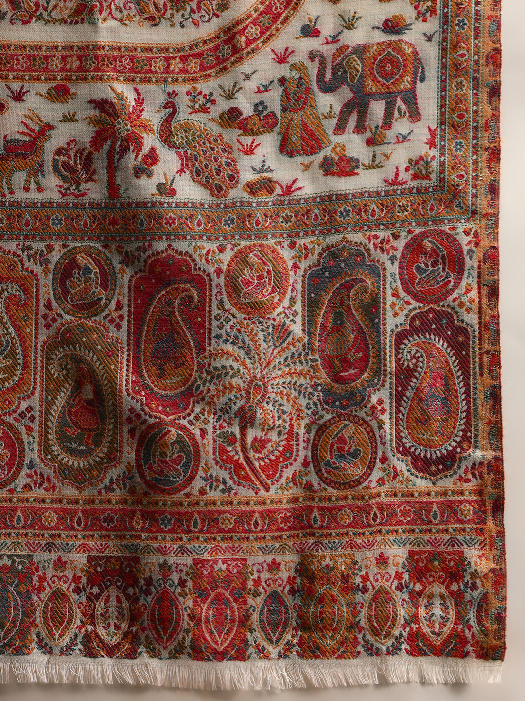 Women Orchard Kaani Wool Blend Kashmiri Shawl