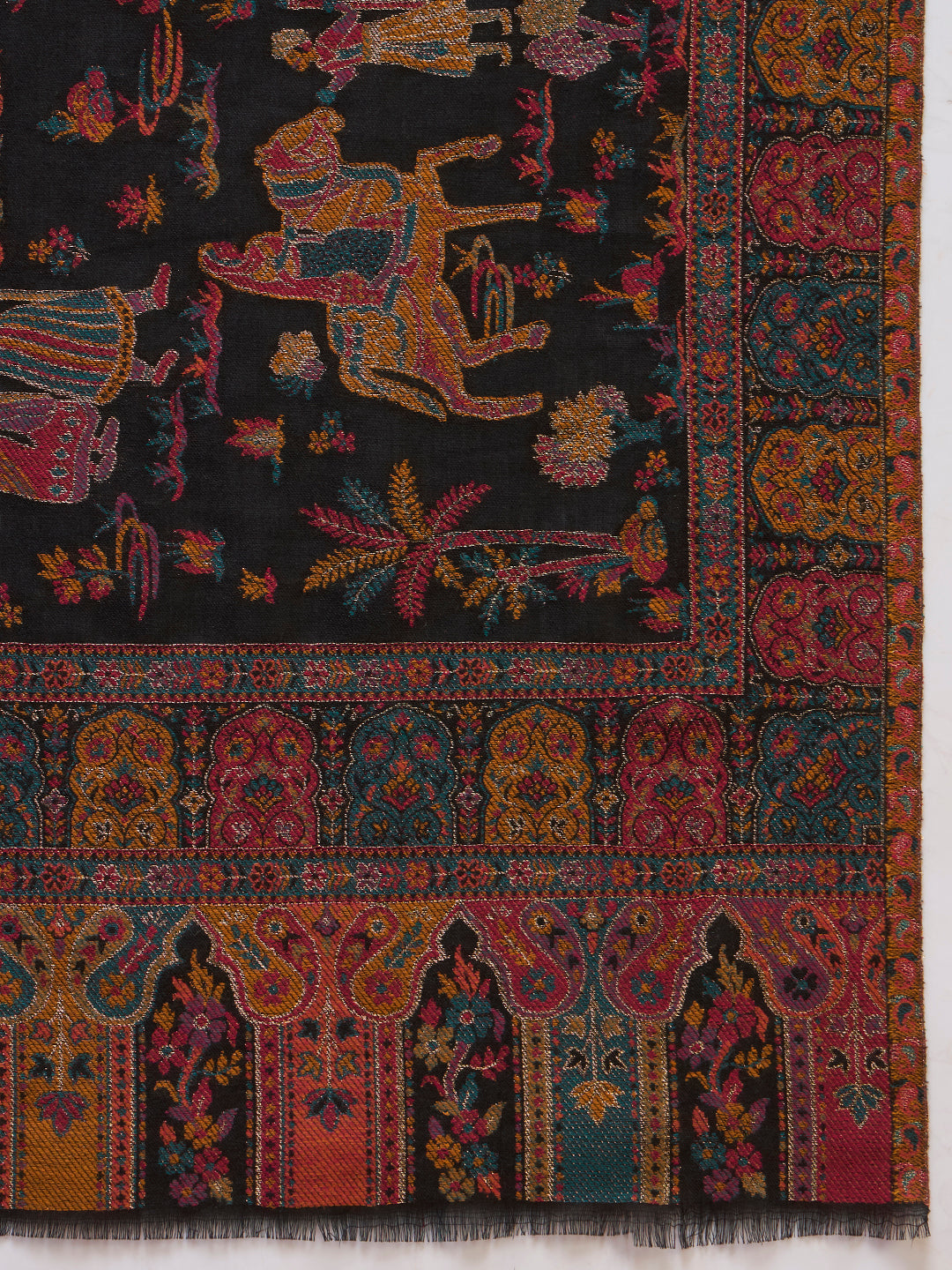 Men Gulrukh Reversible Kaani Zari Shawl