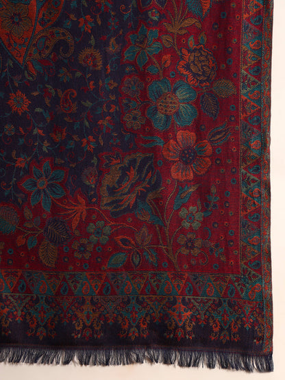 Women Floral Heritage Kaani Elegance Kashmiri Shawl