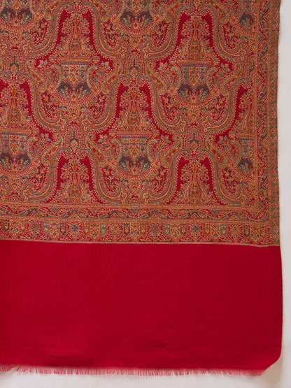 Women Gulnaar Royale Zari Reversible Kaani Fine Wool Shawl