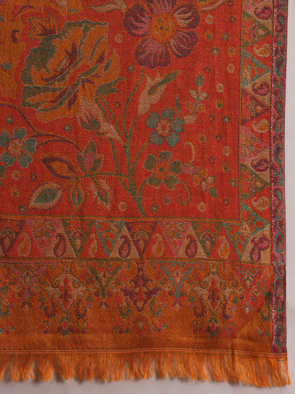 Women Floral Heritage Kaani Elegance Kashmiri Shawl