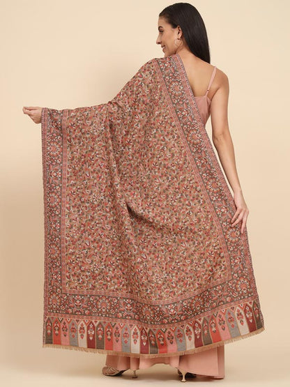 Women Dastaan Woven Design Jamawar Shawl (Size 101X203 CM)