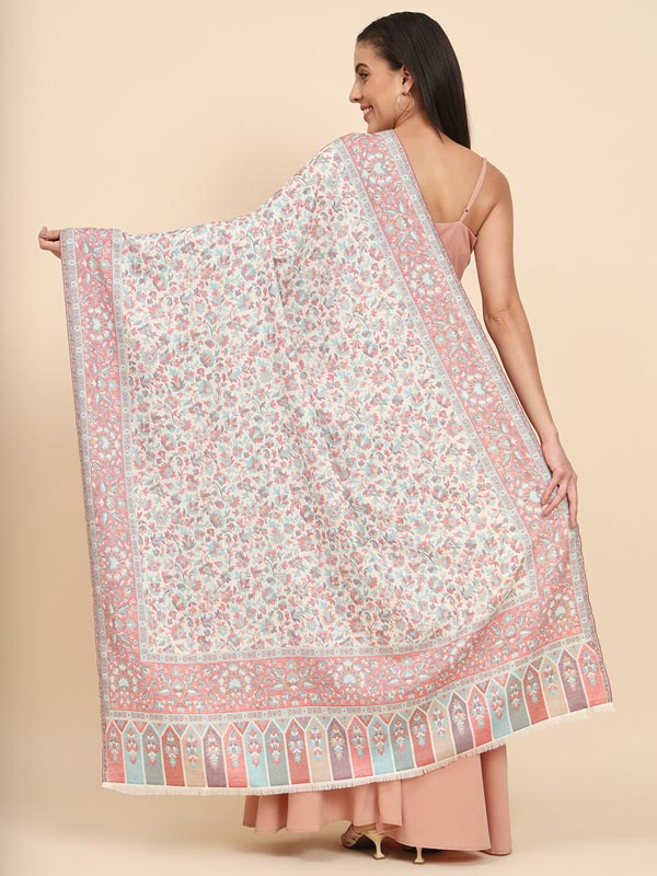 Women Dastaan Woven Design Jamawar Shawl (Size 101X203 CM)