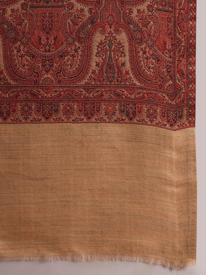 Women Gulnaar Royale Zari Reversible Kaani Fine Wool Shawl