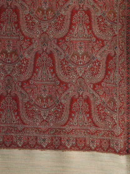 Women Gulnaar Royale Zari Reversible Kaani Fine Wool Shawl
