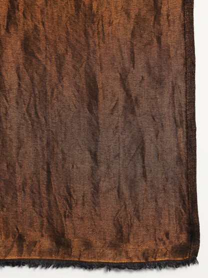 Pashmoda Womenƒ??s Zarish Reversible Zari Moonlight Fine Wool Stole (Size: 71x203 Cm)