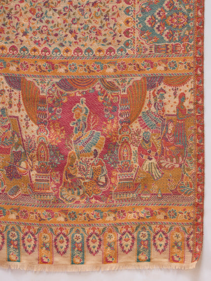 Men Persian Court Fine Wool Kaani Shawl