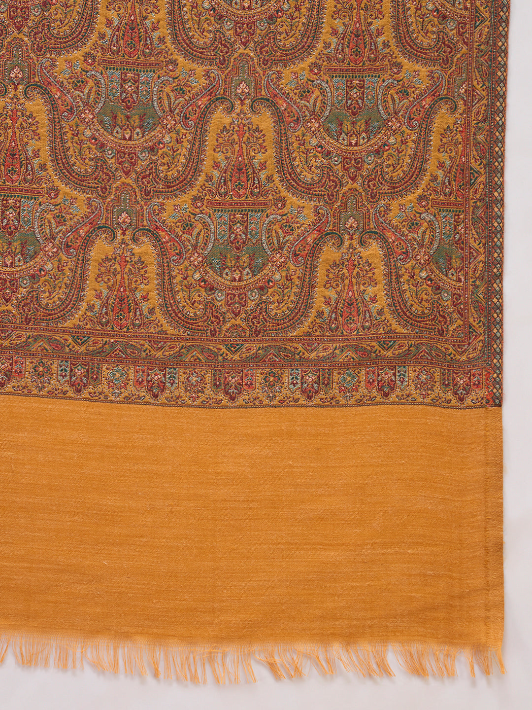 Women Gulnaar Royale Zari Reversible Kaani Fine Wool Shawl