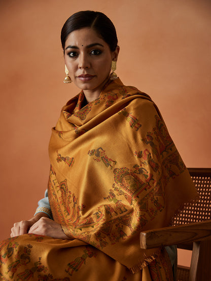 Pashmoda Women Pari mahal Kaani Stole Size:( 71X203 CM)