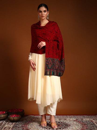Pashmoda Women Gulpari Kaani Stole (Size : 71X203 CM)