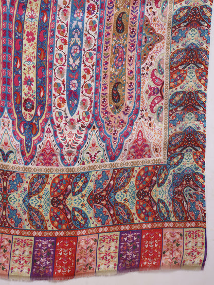 Pashmoda Women Royal Embers Fine Soft Bamboo Fibre Stole (Size: 71x203 CM)
