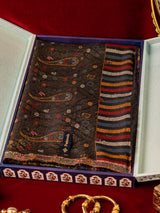 Gift Box of Rangrez Kaani Wool Blend Kashmiri Shawl (Size: 101x203 CM)