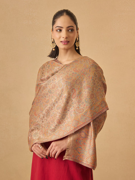 Pashmoda Women Chandni Kaani Stole (Size : 71X203 CM)