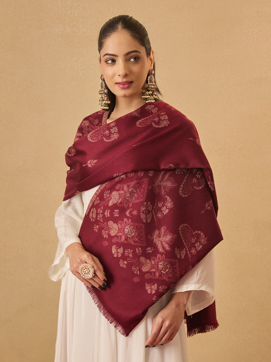 Pashmoda Women Eternal Blooms Kaani Stole (Size : 71X203 CM)
