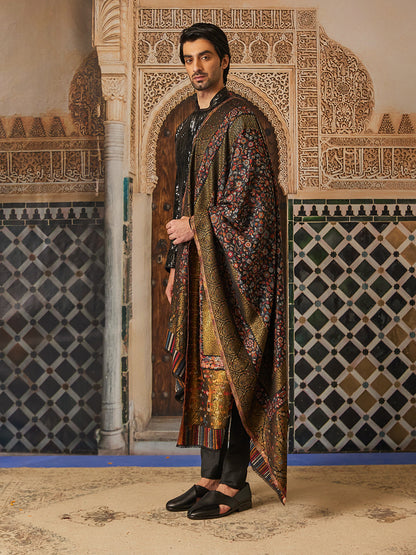 Pashmoda Mens Rangrez Kaani Shawl (Size: 101x203 Cm)