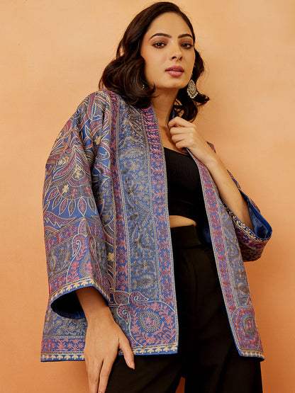 Nalki Embroidered Silk Jacket