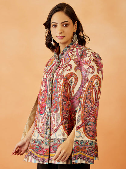 Kalamkari Embroidered Cape
