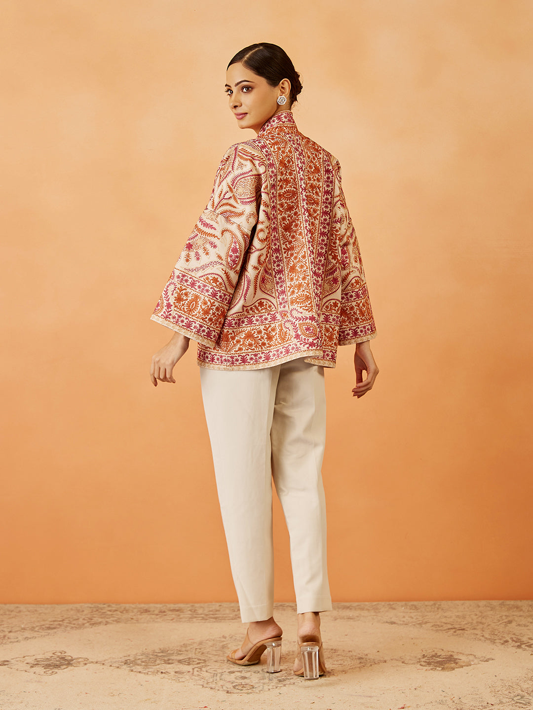 Nalki Embroidered Silk Cape