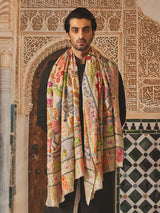Pashmoda Men Kalamkari Embroidered Shawl (Size  101x203 Cm)