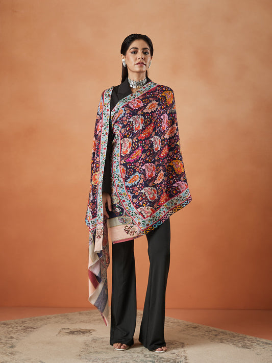 Women Shahnaaz Fine Soft Bamboo Fibre Stole (Size : 71X203 CM)