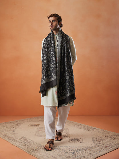 Men Gul-e-Mohabbat Kaani Stole (Size 71x203 cm)