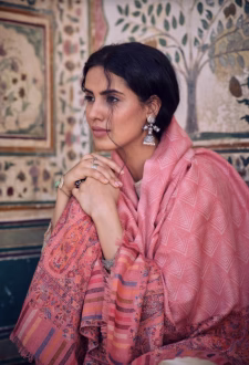 Aari Embroidered Kashmiri Stole